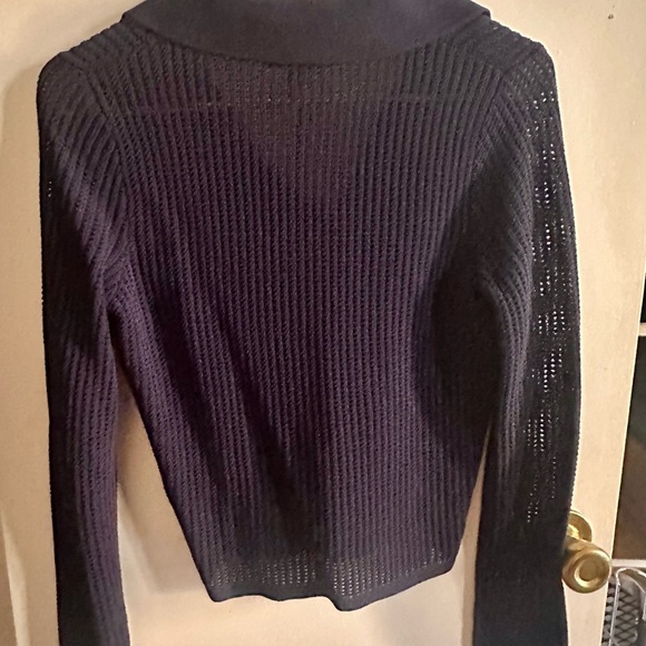 NWT - rag & bone Navy Long Sleeve Knit Top - Picture 13 of 13